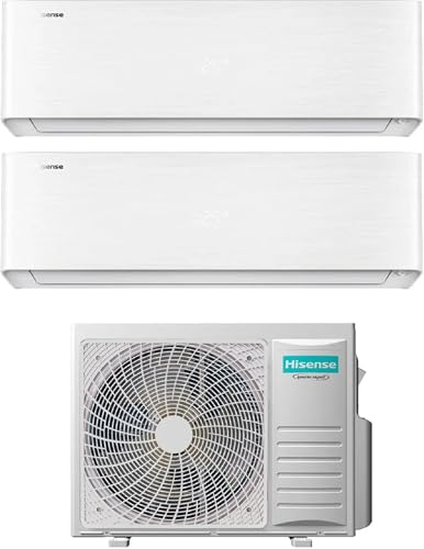QH35+QH50+3AMW62U4RJC - Climatizzatore Dual Split, 12000+18000 Btu, con Pompa di
