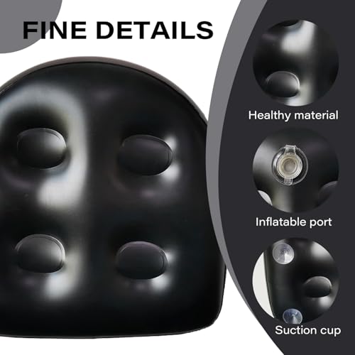 Asiento inflable con ventosa para evitar resbalones en jacuzzis de adultos 7