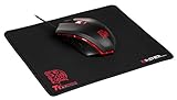 Thermaltake Tt e SPORTS Talon X 3200DPI RGB-Color Avago Optical Gaming Mouse & Mouse Pad Combo MO-CPC-WDOOBK-01