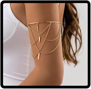 Bar Bras Égyptien Bras Cuff Layered Bras Chaîne Bras Bras Charm Bracelets Supérieur pour les Femmes