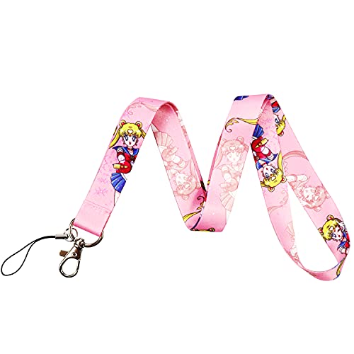Sailor Moon Lanyard with id Holder Anime Key Lanyard for Badge Holder Gift for Sailor Moon Lover (Sailor Moon)
