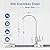 Besdor Drinking Water Faucet, Reverse Osmosis Faucet, Water Filter Faucet Fits Water Filtration Systems, RO Faucet Kitchen Filtered Water Faucet, Lead-Free, 304 Stainless Steel, Brushed Nickel, WF2