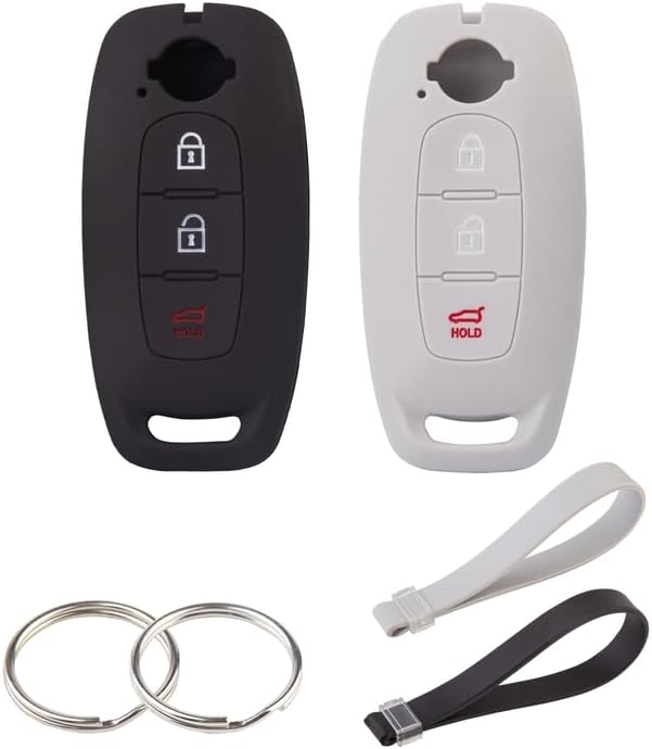 BE - Funda de silicona para llavero, accesorios Teana, compatible con Altima Pathfinder Rogue 2023 2022, llavero de automóvil, funda de 3 botones,