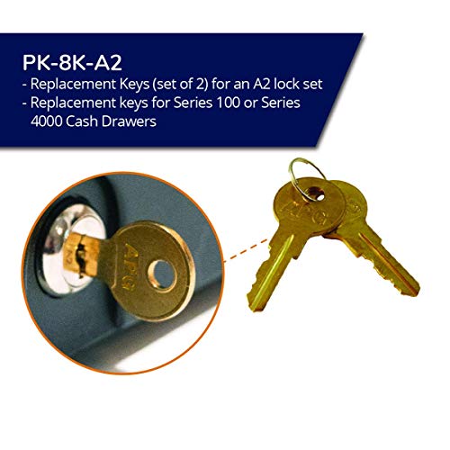 APG Cash Drawer PK-8K-A2 Key Set