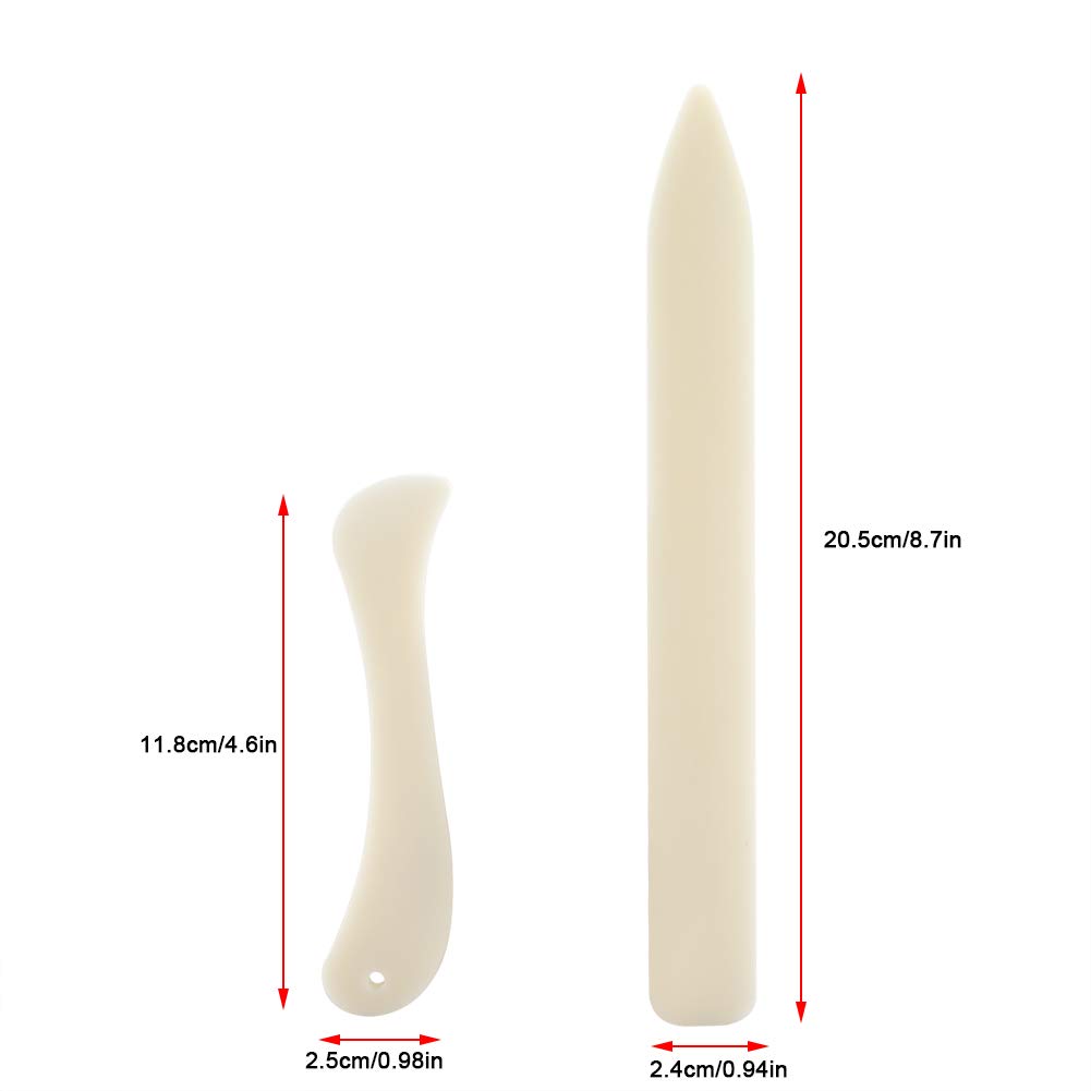 2PCS / Set Strumento per piegare la carta Set per piegare la carta Strumento per piegare la creazione di punti per lavori di carta, rilegatura, fabbricazione di carte e forniture per ufficio