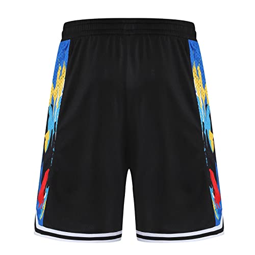 Aopaosp Active Athletic Shorts For Men Running, Basketball Shorts Men With Zipper Pockets (Black-3308,Large) #TOP2