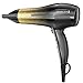 Remington D5951 Ultimate Frizz Control Hair Dryer with Ionic and Ceramic Technology, Black & Gold Glitter