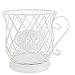 DOITOOL 1pezzi Portacapsule Metallo Bianco Organizer Per Caffè Design Elegante e Funzionale Per La Tua Cucina Contenitore Pratico Per Cialde e Capsule Di Caffè Per Amanti Del immagine