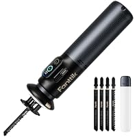 Fanttik R11 Pro Brushless Cordless Mini Reciprocating Saw with 5-Blade Kit, 0-2200 SPM Variable Speed (Black)