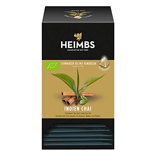 HEIMBS Bio Indien Chai, 20 Pyramidenbeutel, 8er Pack