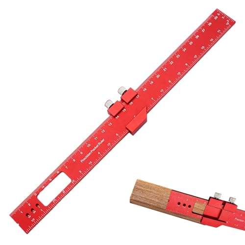 wlsvega Speedmarker - Parallel AnreißEr - AnreißLineal - 300 Mm, Mit Skala, Klein und Tragbar, Markierungshilfswerkzeug, zum Markieren und Zeichnen