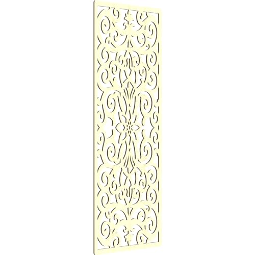 Image of Buel Decorative Pierced Fretwork Wood Wall Panels, 37 3 /8 inchW x 94 3 /8 inchH x 3 /8 inchT, Alder
