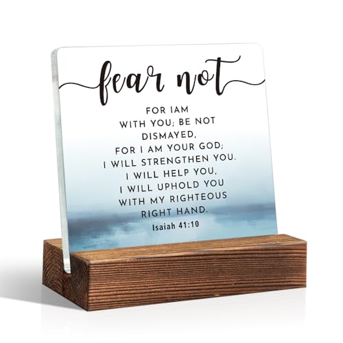 THEBESTU Fear Not for I Am with You Acrylic Sign