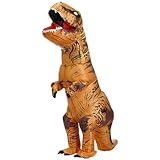 TO.BE.NO.1 Towards The First inflatable dinosaur costume adult, T-Rex Dinosaur Costume Adults Funny Cosplay Halloween (Brown) - Image 7