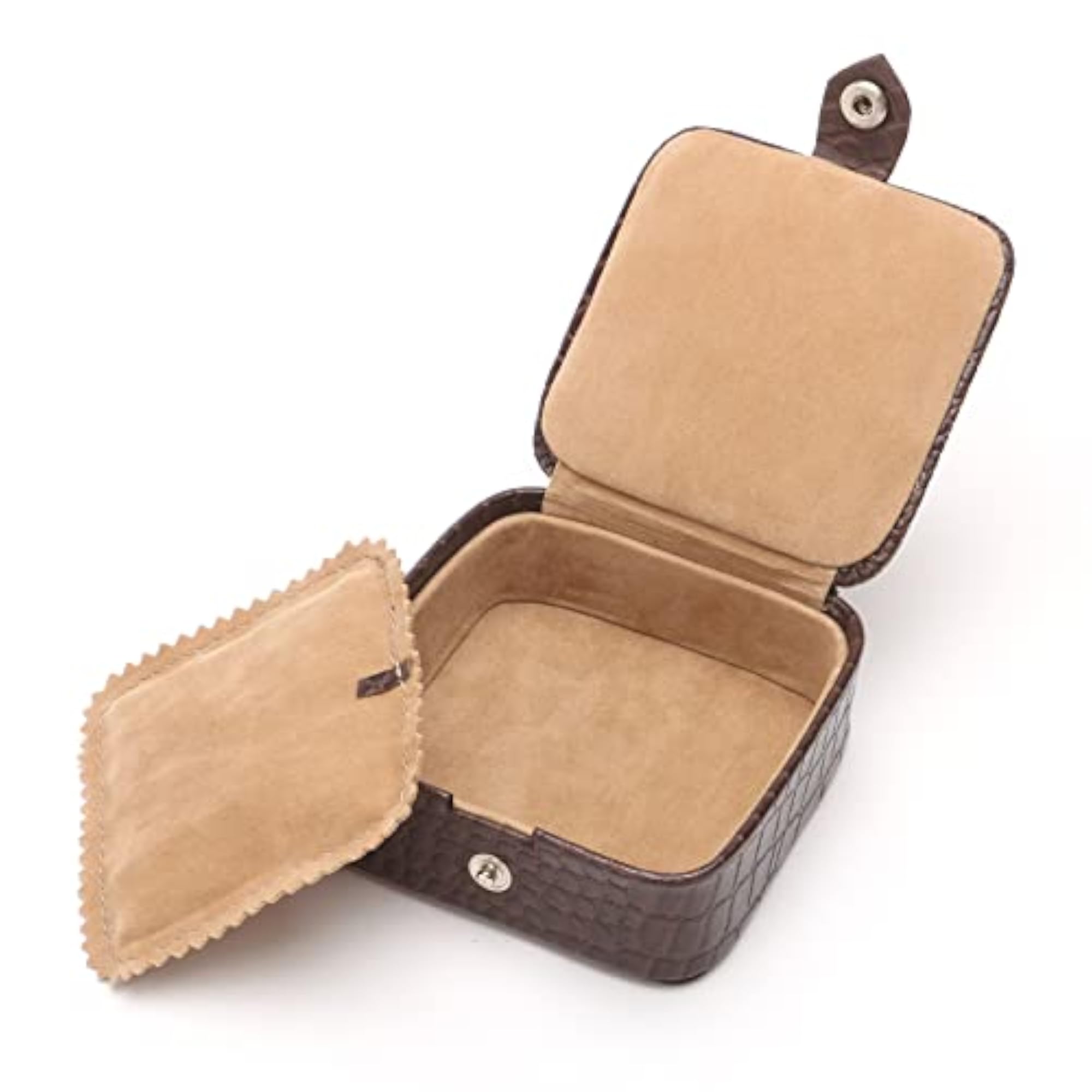 Red Cherry Genuine Leather Multi-Purpose Jewelry Container