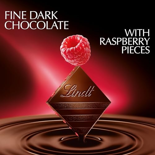 Image of Lindt EXCELLENCE Raspberry Dark Chocolate Candy Bar, 12 Pack, 3.5 oz. Bar