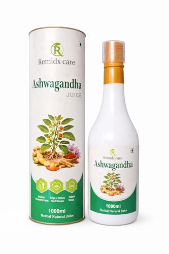 Image of Ashwagandha Juice Herbal Liquid Drink with Saffron Pumpkin Seed Ginger Natural Wellness Beverage for Men & Women 1000ml No Artificial Colour