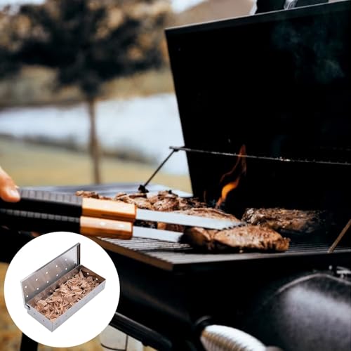 Miniatura 7 de Caja Para Ahumar, Caja De Ahumar Para Barbacoa De Gas, Barbacoa De Acero Inoxidable, Caja Para Ahumadores, Barbacoas De Carbón Y Gas