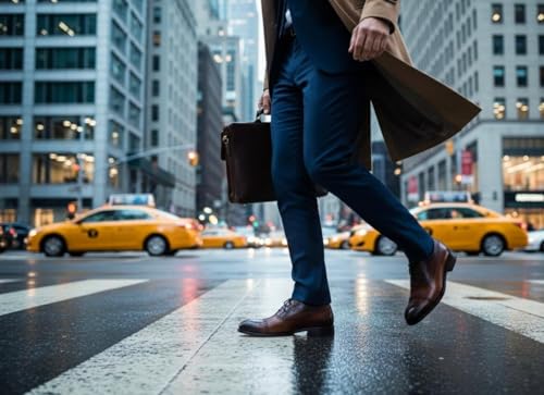 Image of X6426 Brown Leather Oxford Shoes for Men - Premium Handmade Full-Grain Leather, Non-Slip Sole, Luxury Comfort & Timeless Classic Design