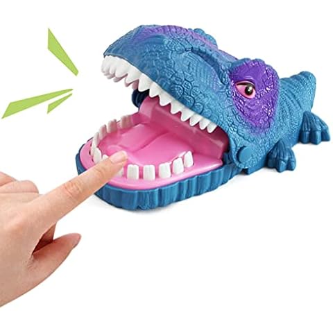 MasYosh Dinosaur Teeth Toys, Dinosaur Biting Finger Game, Funny Toys with Light Sound, Tabletop Game Interactive Toy, Gift for Boy Girl (Ages 4 and Up) Cover