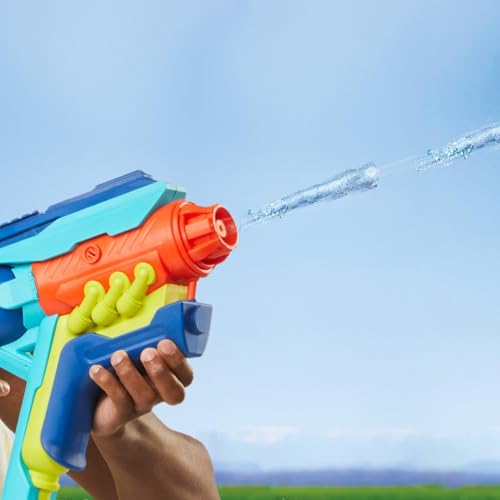Nerf Super Soaker Power Drench XL Wasserblaster mit innovativer Druck-Ladestation (inkludiert) mit Zwei starken, impulsiven Spritzmodi, Wasserspielzeug für Kinder ab 8 Jahren