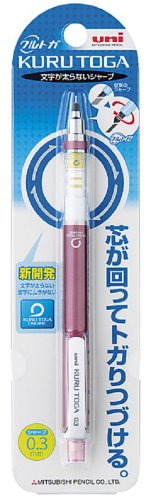 Image of Uni Kurutoga Mechanical Pencil Standard, 0.3mm, Pink (M34501P.13)