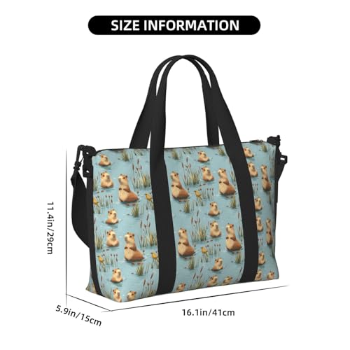 Travel Duffle Bags For Women Men - Guinea Pig Print Personal Item Weekender Overnight Gym Carry On Airport Tote Bag With Strap For Yoga, Travel, Business Trips2
