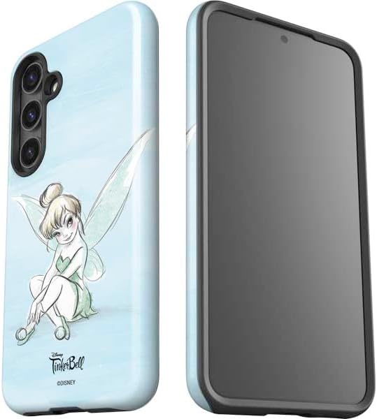 Skinit Impact Phone Case Compatible with Galaxy S24 Plus - Officially Licensed Disney Tinker Bell Sketch Art Design