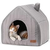 FUKUMARU Cuccia Gatto Interno, Cuccia per Gatti Morbida e Termica, Impermeabile, Cuscino Rimovibile Lavabile, Base Antiscivolo, Leggera, Pieghevole e Facile da Pulire.