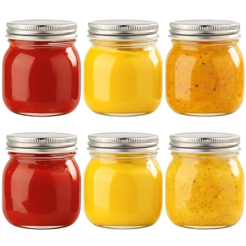 Otauoaea 6stk. Einmachgläser 300ml | Marmeladengläser mit Deckel | Mason Jar Gläser mit Schraubdeckel | Schraubgläser für Eingelegtes, Marmelade, Honig, Joghurt Otauoaea 6stk. Einmachgläser 300ml | Marmeladengläser mit Deckel | Mason Jar Gläser mit Schraubdeckel | Schraubgläser für Eingelegtes, Marmelade, Honig, Joghurt