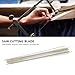 Fayelume 12PCS Jewelers Saw Blades, 130mm Tungsten Steel Saw Cutting Blades, Scroll Saws Cutting Sawing Carve Tool for Metal Jewelry Waxing and Engraving
