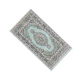 Tapis turc tissé à la main pour créer des accessoires authentiques de poupées avec échelle 1/12, motif culturel intricatif pour une scène miniature réaliste