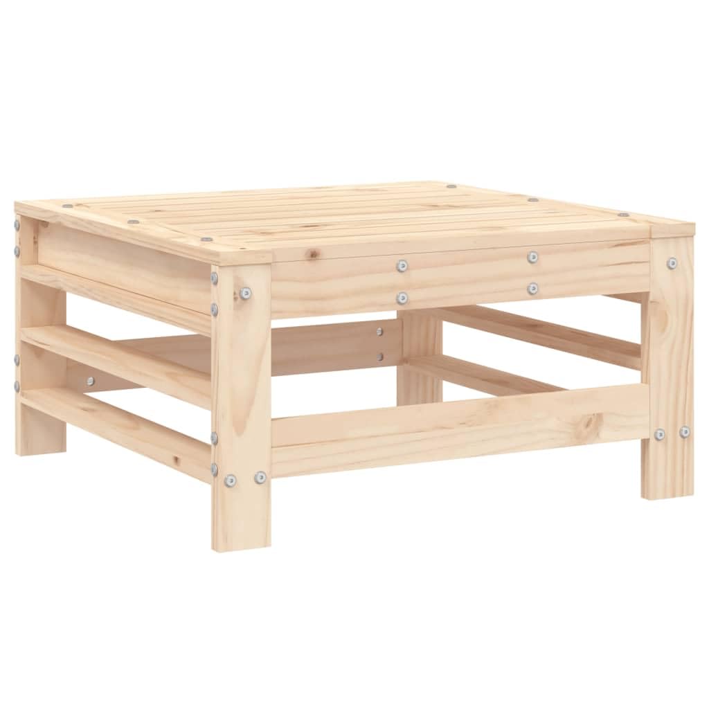 9-częściowy zestaw wypoczynkowy ogrodowy, lite drewno sosnowe, modułowa rozbudowa, na taras, balkon, do użytku na zewnątrz, wytrzymały i stabilny, naturalny