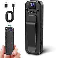 1080P HD Mini Body Kamera mit Audio- und Videoaufnahme,Kleine Bodycam Körperkamera Überwachungskamera,Tragbarer Videorecorder,Tragbare Mini Kamera 1080P,Bodycam für Meetings, Reiten,Tägliche