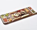 Shanik Premium Charcuterie Board - Magnetic Cheese and Meat Board, Double-Sided Serving Tray and Cut