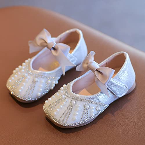 EnJoCho Girls Sandals,Toddler Kids Baby Girls Dress Shoes Wedding Flower Girls Glitter Princess Shoes Flats Children2