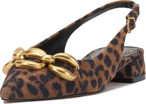 Mules Vince Camuto femme daim léopard taille 40 chaussure plate chic imprimé animal