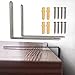 Cabinet Anti Tip Kit, TUPSKY Furniture Anchors Wall Stainless Steel Baby Proofing Bookshelf Falling Prevention Device for Children (1 Pair)
