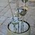 XBrand 35" Tall Silver Metal Sculptural Flower Multi-Tier Freestanding Water Fountain for Indoor & Outdoor Use, Decorative Garden Patio Backyard Water Feature