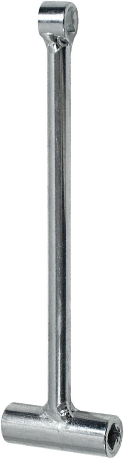 Key for oxygen tanks and cylinders, hand tool with T-handle, ergonomic and non-slip, gas bottle valve key, for hospital, household and commercial use