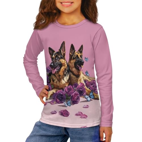 Image of Uourmeti Teens Girls Long Sleeve T Shirts Fall Outfits Boys Active Sportswear Running Tops