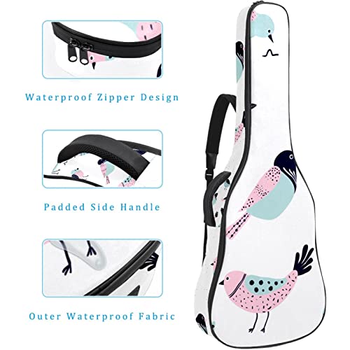 Hondank Étui rembourré pour guitare acoustique classique Motif papillons colorés sur rayures, Multicolore 10., 42.9×16… - Les Beatles, Paul McCartney, John Lennon, RIngo Starr, George Harrison Hondank Étui rembourré pour guitare acoustique classique Motif papillons colorés sur rayures, Multicolore 10., 42.9x16… – Image 5