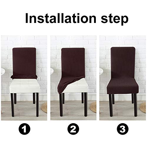 image for NORTHERN BROTHERS Dining Chair for Dining Room 2 Pack Chocolate Parson