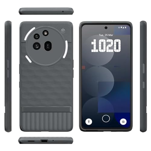 Image of Shockproof Case for Nothing Phone (3a) Pro 5G | Full Camera Protection | TPU Flexible Back Cover for Nothing Phone (3a) Pro 5G (Graphite Grey)