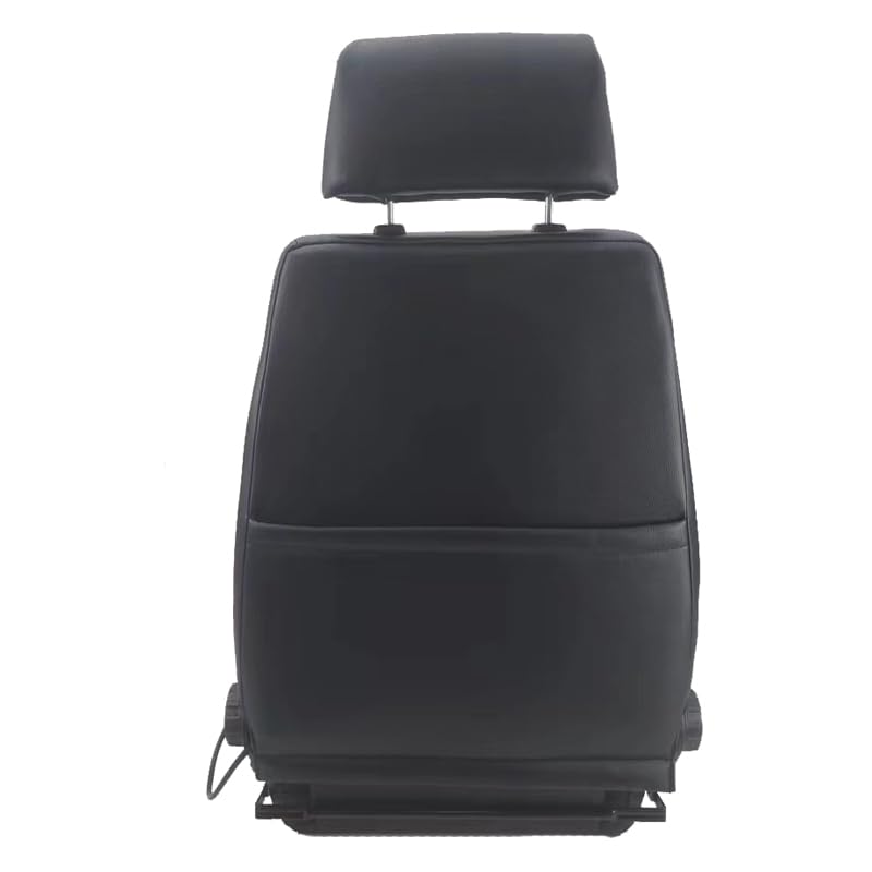 Siège Baquet AUTO-STYLE - Simili Cuir Noir Avec Surpiqûres Rouges - Réglable Et Style Rétro