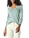 Amazon Essentials Damen Regular-Fit Leichter Langarm-Pullover V-Ausschnitt (In Übergröße Erhältlich), Salbeigrün Meliert, M