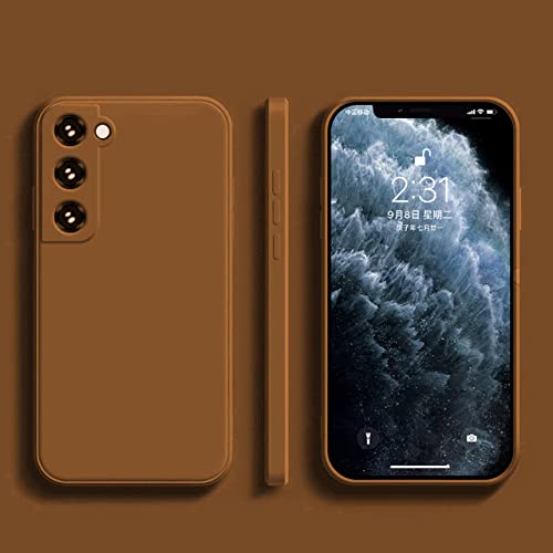 Coque en silicone liquide marron pour Samsung Galaxy A33 5G
