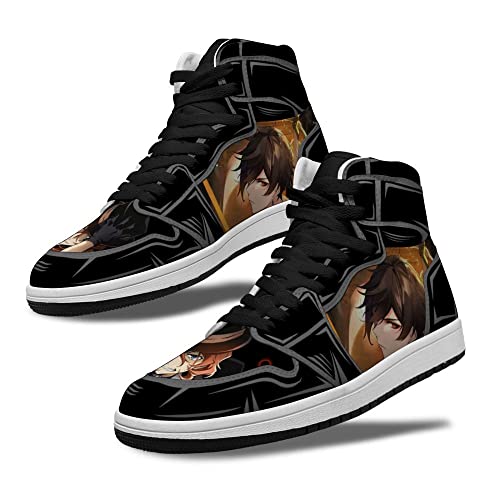 Chaussures de basket-ball avec motif animé personnalisé idéales pour le terrain et le streetwear