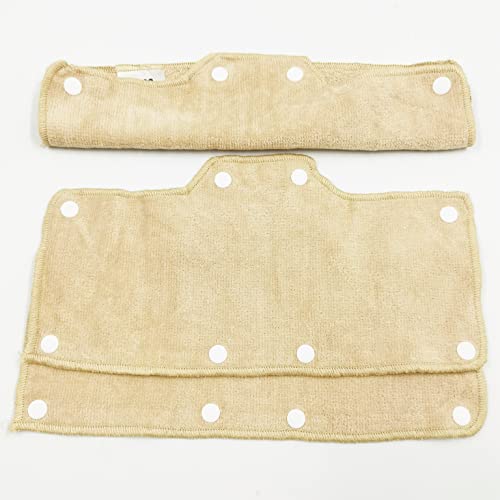 Beige Sweatband For Hard Hat Washable Velvet Terry Cotton Hard Hat Liner Naee Snap On (3Pcs) #TOP4