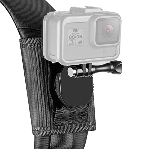 SXROMDA Soporte para Cámara De Acción Rotación 360 Hebilla Fija Correa para El Hombro Brack GOPRO AKASO OSMO Correa Mochila Hombro En El Pecho Compatible para Escalar Accesorio Caminar a Pie Cover